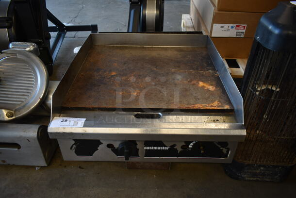 Toastmaster Stainless Steel Commercial Countertop Natural Gas Powered Flat Top Griddle. 