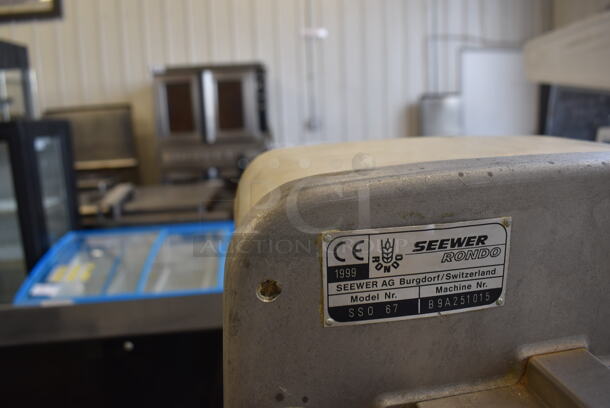 Seewer Rondo SSO 67 Metal Commercial Floor Style Reversible Dough Sheeter on Commercial Casters. 208-250 Volts. 130x48x45 - Image 9 of 11
