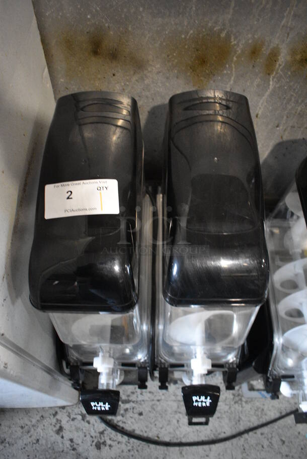 LIKE NEW! Elmeco Model FC2 GREEN Metal Commercial Countertop 2 Hopper Slushie Machine. 115 Volts, 1 Phase. 17x22x34. Tested and Working! - Image 3 of 7