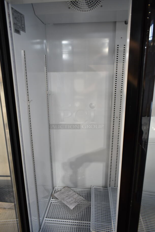 BRAND NEW SCRATCH AND DENT! 2023 KoolMore MDR-2GD-35C Metal Commercial 2 Door Reach In Cooler Merchandiser w/ Poly Coated Racks on Commercial Casters. 115 Volts, 1 Phase. Tested and Powers On But Does Not Get Cold - Image 10 of 10