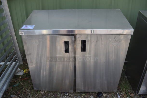 BRAND NEW SCRATCH AND DENT! Advance Tabco Stainless Steel Commercial 2 Door Cabinet. 36x16x32 - Image 5 of 5