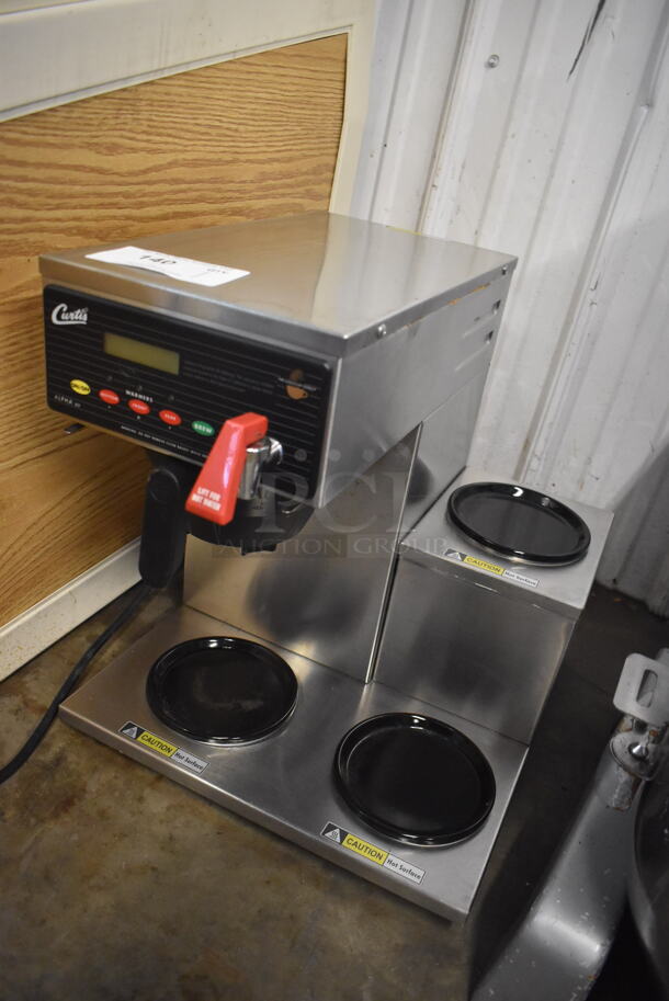 Curtis FBALP3GTR63A000-R Stainless Steel Commercial Countertop 3 Burner Coffee Machine w. Hot Water Dispenser and Poly Brew Basket. 120/220 Volts, 1 Phase. 18x16x18 - Image 3 of 5