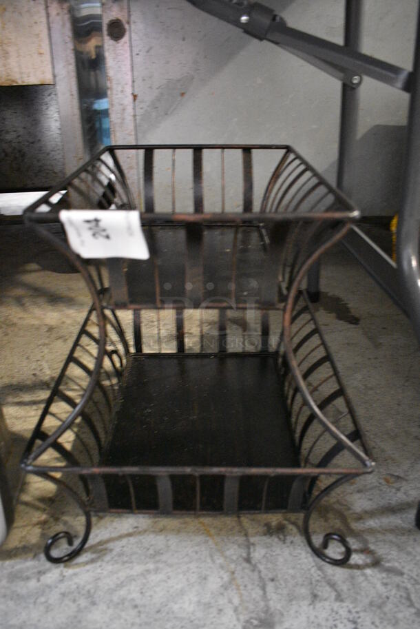 Metal Countertop 2 Tier Basket. 12x14x14