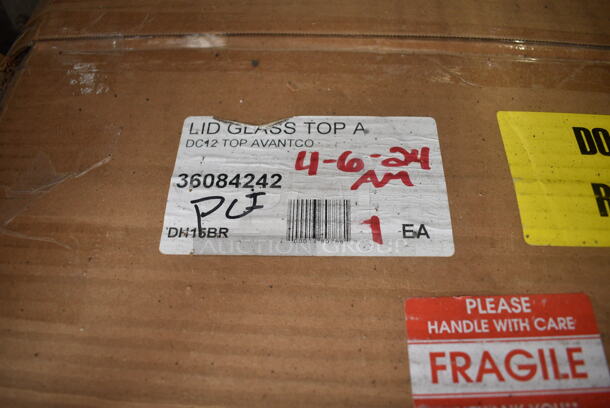 BRAND NEW SCRATCH AND DENT! Avantco 36084242 Sliding Glass Top Lid for ADC12-HC Freezers - Image 3 of 3
