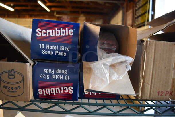 ALL ONE MONEY! Tier Lot of Various Items Including Scrubbers, Chafing Dish Fuel, Carlisle Squeegees - Image 7 of 12