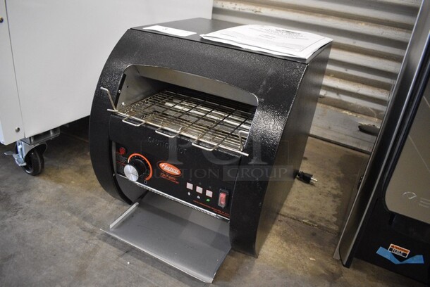 BRAND NEW SCRATCH AND DENT! Hatco Model TQ3-10 Metal Commercial Countertop Electric Powered Toast-Qwik Conveyor Toaster Oven. Unit Was Only Used For Trade Show Demonstrations. 120 Volts, 1 Phase. 14.5x19.5x16. Tested and Working! - Image 2 of 6