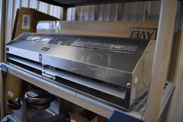 BRAND NEW IN BOX! Lavex Industrial 687FM1509SS 36" Stainless Steel Air Curtain with Plunger Door Switch. 36x10x8.5. Tested and Working! - Image 2 of 5