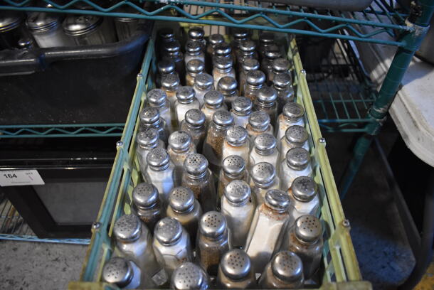 ALL ONE MONEY! Tier Lot of 3 Bins of Sugar Shakers and Salt / Pepper Shakers - Image 5 of 5