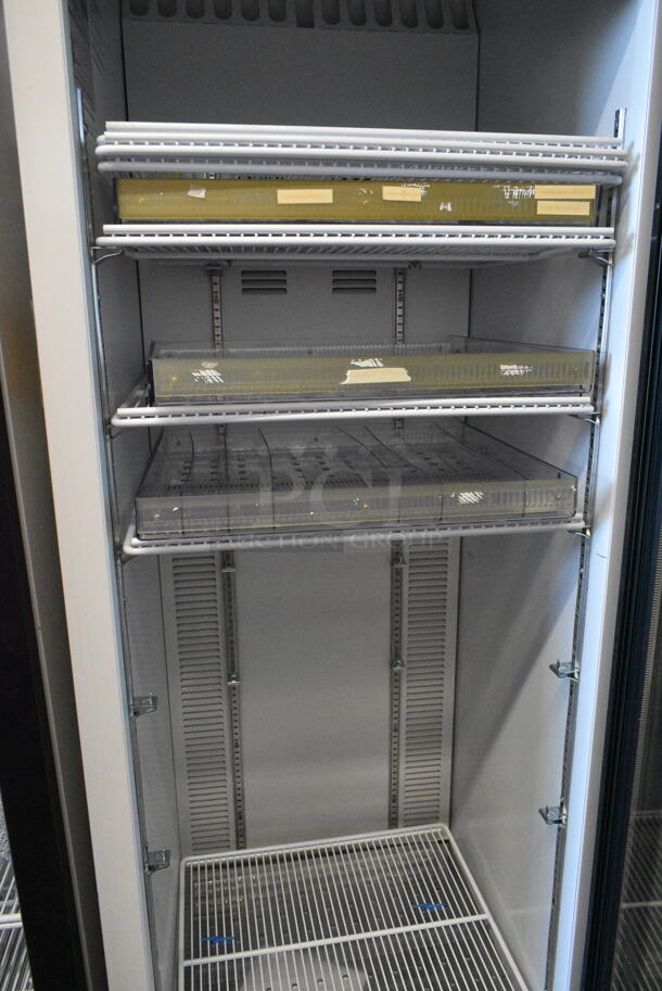2019 Habco SE18 Metal Commercial Single Door Reach In Cooler Merchandiser w/ Poly Coated Racks. Does Not Have Compressor. 115 Volts, 1 Phase.  - Image 3 of 5