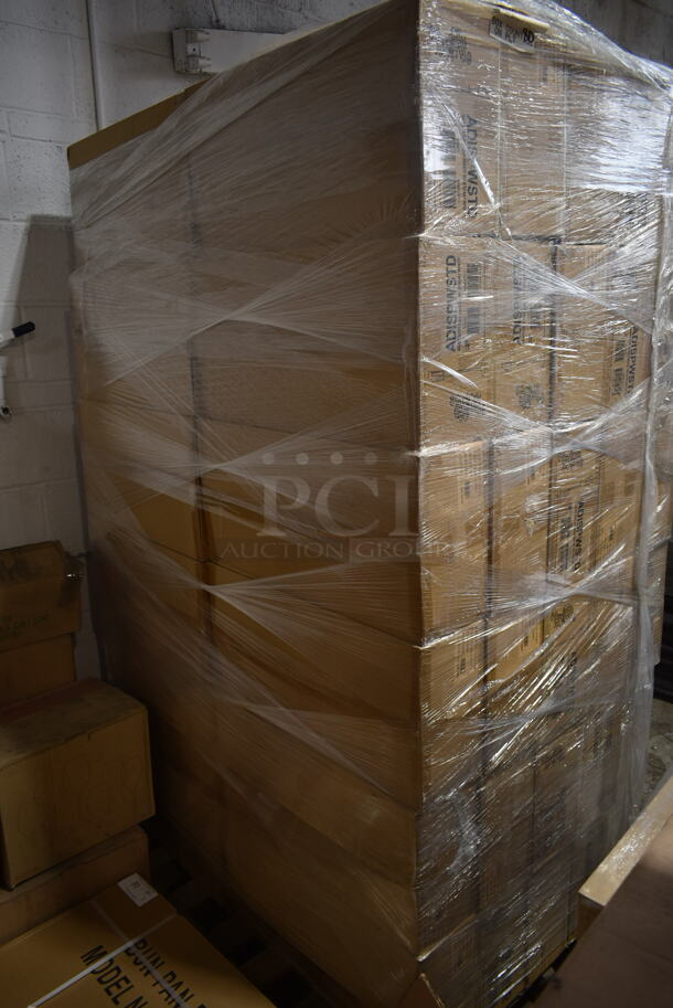 PALLET LOT of 60 BRAND NEW IN BOX! Service Ideas ADISPWSTD 27 oz Gel Soap and Hand Sanitizer Dispenser w/ Floor Stand - 53"H, White. 60 Times Your Bid! - Image 6 of 7