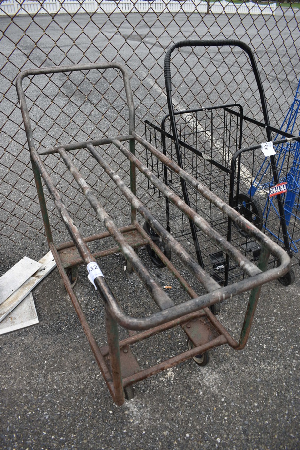 Metal Cart on Commercial Casters. 18x43x38 - Image 2 of 3