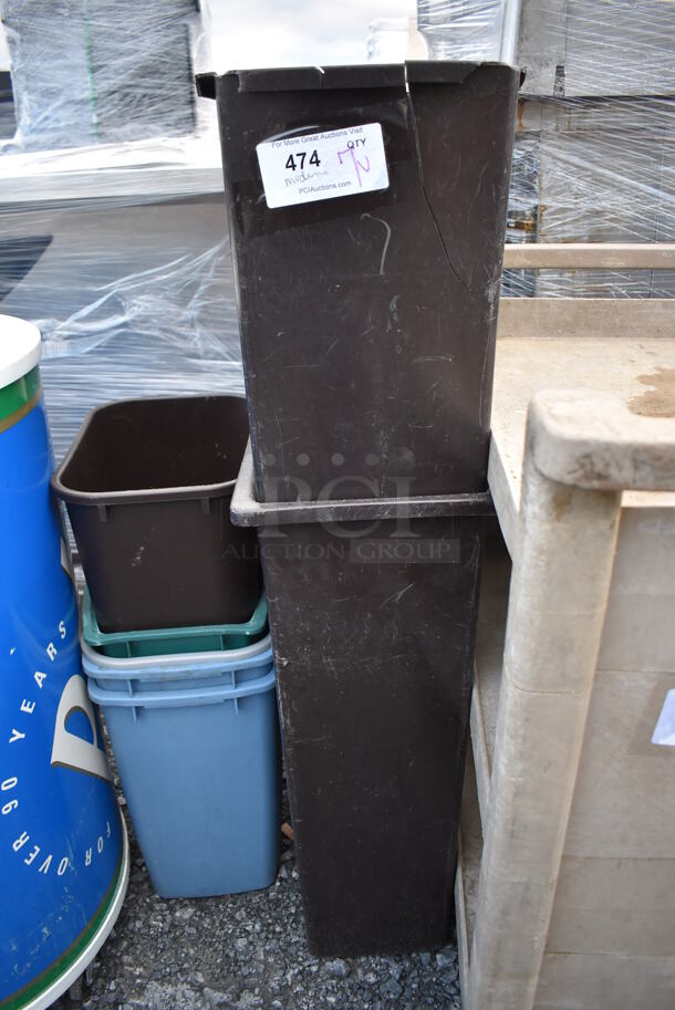 7 Various Trash Cans. Includes 11x20x30. 7 Times Your Bid! - Image 5 of 6