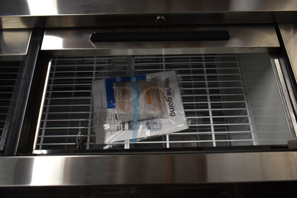 BRAND NEW SCRATCH AND DENT! 2023 Avantco 178GF50HCS Stainless Steel Commercial Back Bar Bottle Cooler w/ 2 Sliding Lids. 115 Volt, 1 Phase. Tested and Working! - Image 4 of 7