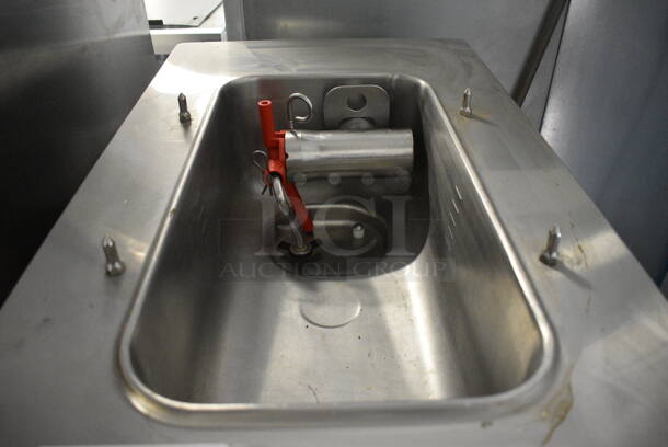 2015 Taylor Model C706-27 Stainless Steel Commercial Air Cooled Single Flavor Soft Serve Ice Cream Machine on Glastender Model MS24-BS(L) Stainless Steel Commercial Stand w/ Commercial Casters. 208-230 Volts, 1 Phase. 18x34x57 - Image 6 of 10