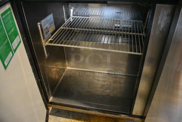 Turbo Air Model MUR-48 Stainless Steel Commercial 2 Door Undercounter Cooler on Commercial Casters. 115 Volts, 1 Phase. 48x30x36. Tested and Does Not Power On - Image 4 of 5