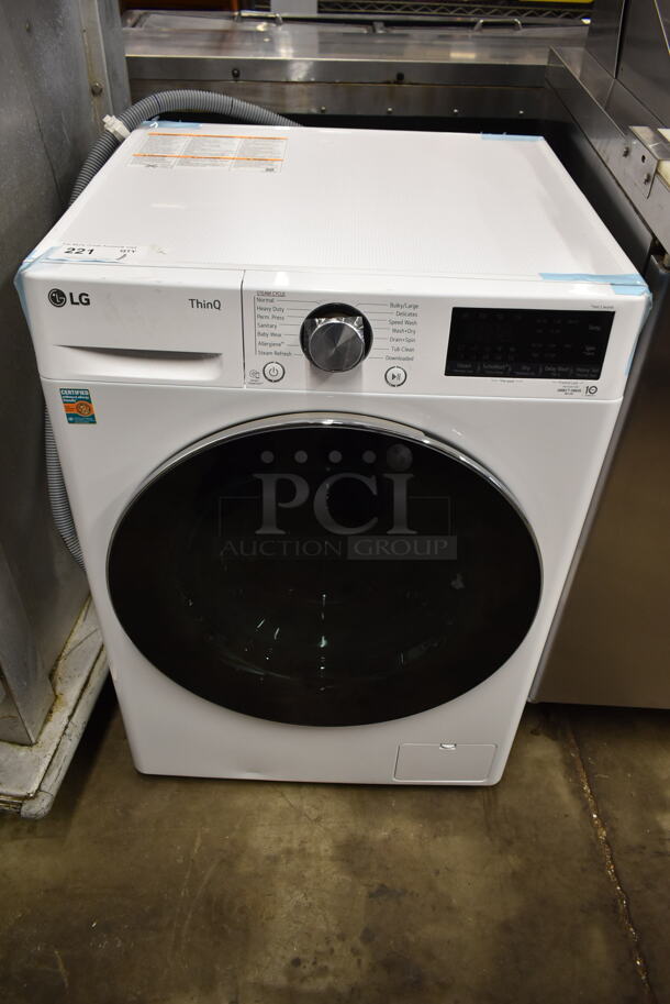 BRAND NEW SCRATCH AND DENT! LG WM3555HWA Metal Front Load Washer Dryer Combo. 