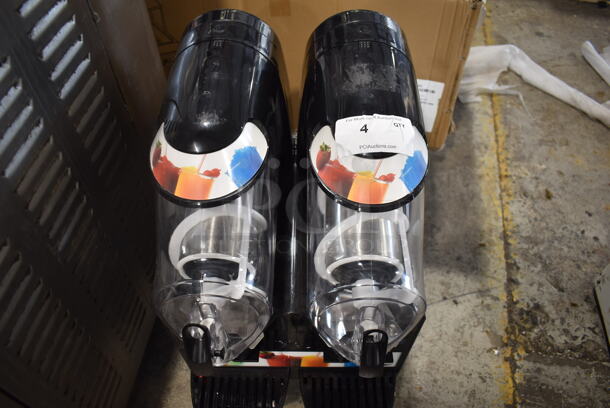 BRAND NEW! Vollrath VCBA128-37 Stainless Steel Commercial Countertop 2 Hopper Slushie Machine. Hoppers Have 1.6 Gallon Capacity. 115 Volts, 1 Phase. Tested and Working! - Image 2 of 8