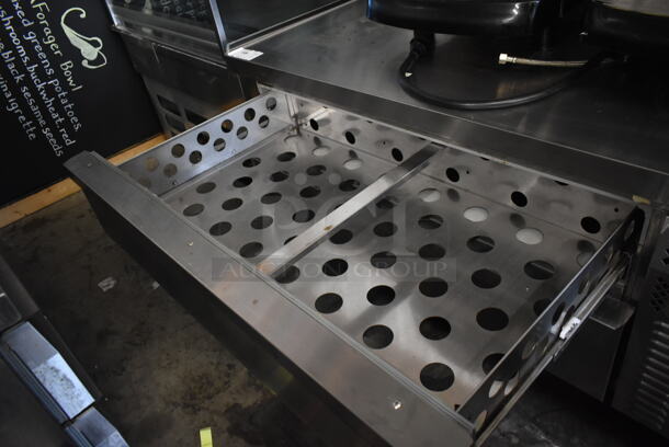Continental Stainless Steel Commercial 2 Drawer Chef Base on Commercial Casters. 115 Volts, 1 Phase. Tested and Working! - Image 4 of 5