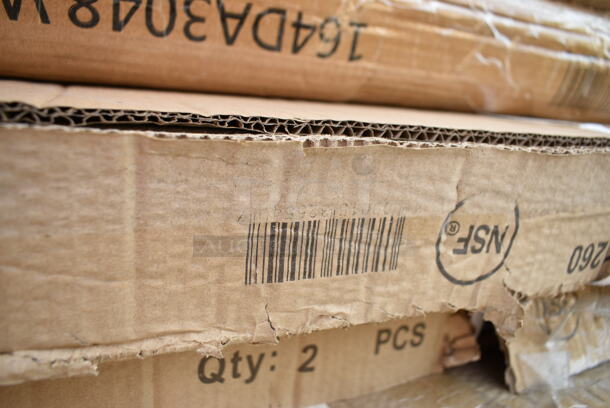 2 Boxes of 2 BRAND NEW SCRATCH AND DENT! Regency 460EC1260 12" x 60" NSF Chrome Wire Shelf. 2 Times Your Bid!  - Image 5 of 5