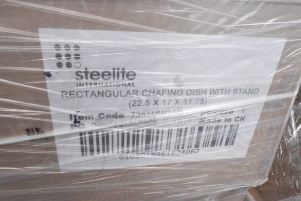 12 BRAND NEW! Steelite International 7351MW100 Chafing Dish 8 Qt. 22-1/2" X 17" X 11-3/4". 12 Times Your Bid!  - Image 7 of 7