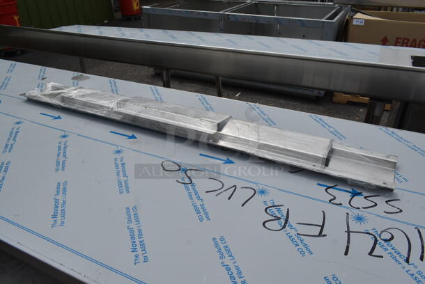 BRAND NEW SCRATCH AND DENT! Stainless Steel Commercial Counter w/ Sink Bay, Faucet, Handles and Under Shelves. - Image 9 of 9