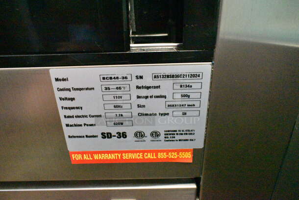 Spartan BCB48-36 Stainless Steel Commercial Floor Style Deli Display Case Merchandiser. 110 Volts, 1 Phase. Tested and Working! - Image 10 of 10