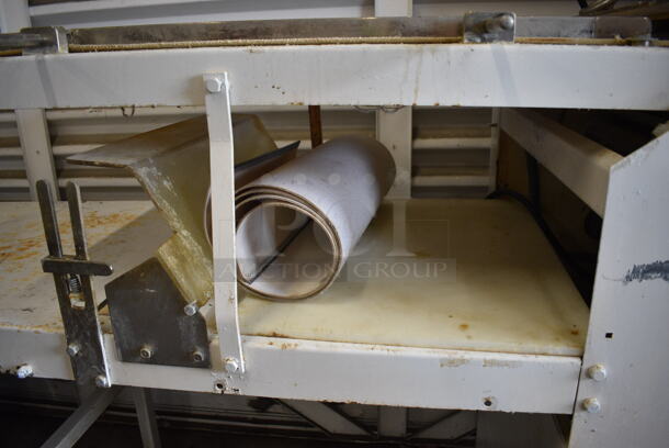 Metal Commercial Floor Style Dough Sheeter on Commercial Casters. 115 Volts, 1 Phase. 79x30x51. Tested and Working! - Image 6 of 7