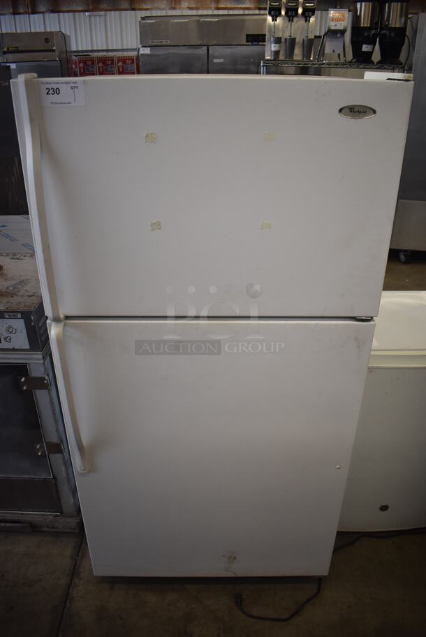 Whirlpool ET1MHKXMQ02 Metal Cooler Freezer Combo Unit. 115 Volts, 1 Phase. 33x30x66. Tested and Does Not Power On
