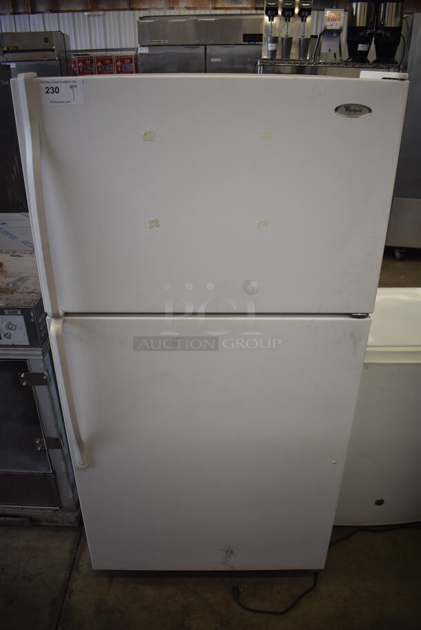 Whirlpool ET1MHKXMQ02 Metal Cooler Freezer Combo Unit. 115 Volts, 1 Phase. 33x30x66. Tested and Does Not Power On - Image 1 of 8