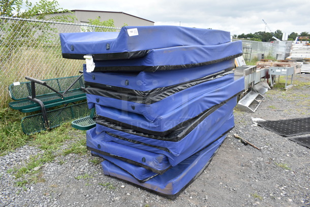 9 Blue Cushioned Mats. 3 Times Your Bid! - Image 2 of 4