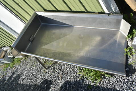 Stainless Steel Left Side Dishwasher Table.
