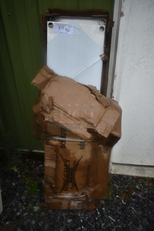 BRAND NEW SCRATCH AND DENT! Regency 600S1248 Stainless Steel Double Deck Overshelf - 12" x 48" x 32" - Image 2 of 5