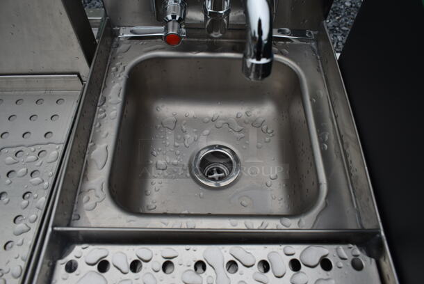 BRAND NEW SCRATCH AND DENT! Advance Tabco 109PRCS2512 Prestige Series PRCS-25-12 Underbar Hand Sink with Glass Rinser - 25" x 12" - Image 5 of 7