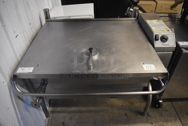 Cleveland Stainless Steel Commercial Floor Style Electric Powered Braising Pan. 208-240 Volts, 3 Phase. 47x42x39 - Image 1 of 8