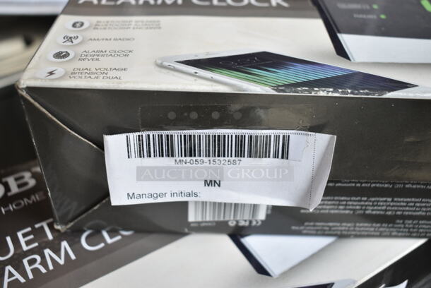2 BRAND NEW! Coby CRABT-104 Bluetooth Alarm Clock. 2 Times Your Bid!  - Image 3 of 6