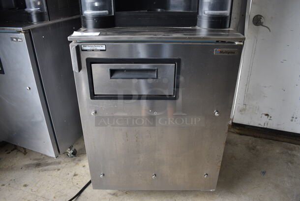 2017 Manitowoc Multiplex Model MB-8-1 Stainless Steel Commercial Blend In Cup Workstation on Single Door Undercounter Cooler on Commercial Casters. 115 Volts, 1 Phase. 26x33x75. Tested and Working! - Image 4 of 8