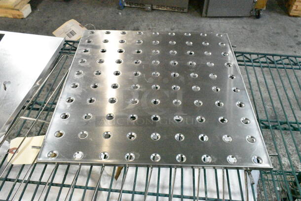 4 BRAND NEW SCRATCH AND DENT! Items Including 3698230368 Frymaster 8230368 17" x 18" Chicken / Fish Plate for MJCF Fryers, 3698102235 Frymaster 8102235 Basket Support Rack, 3691080220SP Frymaster 1080220SP 20" x 22 1/4" Cover for RE80 Fryers, 3698239414 Frymaster 8239414 14 5/8" x 19 3/8" Stainless Steel Full Pot Fryer Cover. 4 Times Your Bid!  - Image 3 of 10