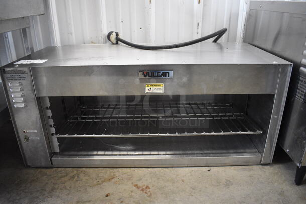 Vulcan Stainless Steel Commercial Electric Powered Cheese Melter. 220 Volts, 1 Phase. 36x17x16