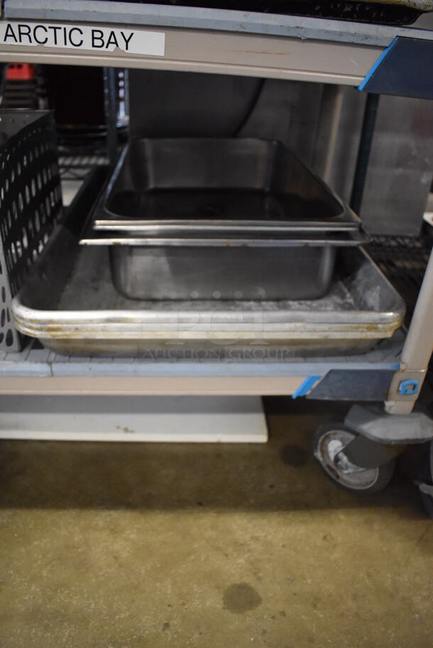 ALL ONE MONEY! Tier Lot of Various Items Including Stainless Steel Drop In Bins and Metal Baking Pans. Includes 1/1x4 - Image 6 of 11