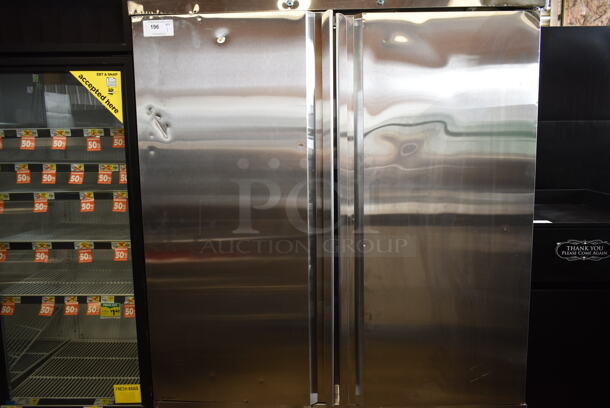 BRAND NEW SCRATCH AND DENT! 2022 Avantco 178SS2FHC Stainless Steel Commercial 2 Door Reach In Cooler. 115 Volts, 1 Phase. Tested and Working! - Image 3 of 12