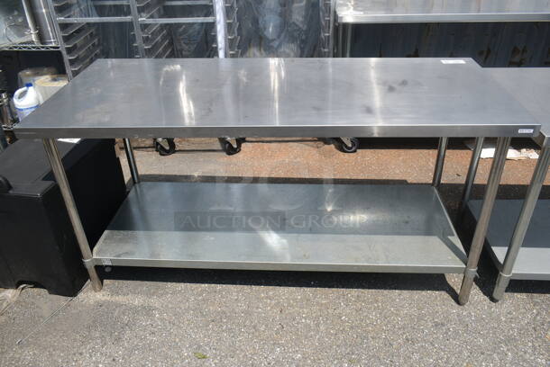 Stainless Steel Commercial Table w/ Metal Under Shelf. - Image 1 of 4