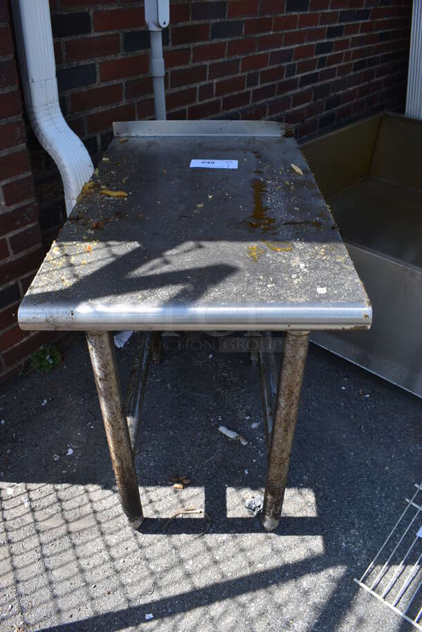 Stainless Steel Equipment Stand w/ Back Splash. 18x30x27.5 - Image 1 of 3