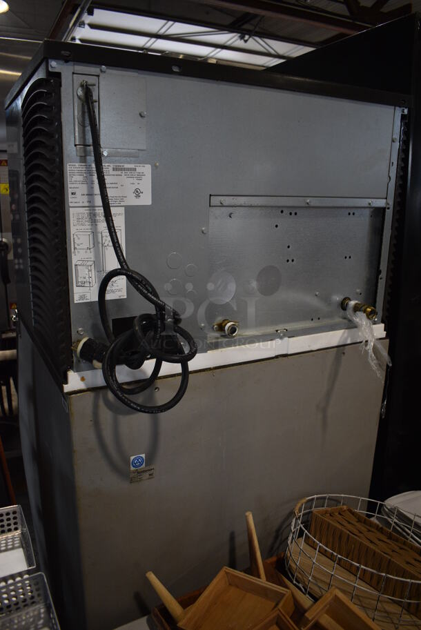 2017 Manitowoc IY0505W-161 Stainless Steel Commercial Ice Head on Commercial Bin. Comes w/ 3 Blue Poly Ice Buckets. 115 Volts, 1 Phase.  - Image 7 of 7