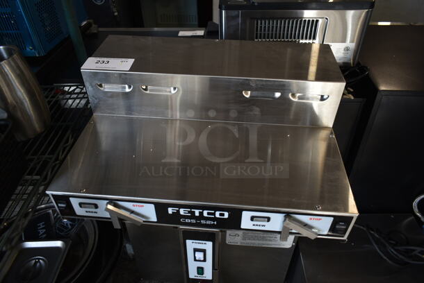 Fetco CBS-52H20 Stainless Steel Commercial Countertop Coffee Machine w/ Hot Water Dispenser and Poly Brew Basket. 120/208-240 Volts, 1 Phase. - Image 5 of 6