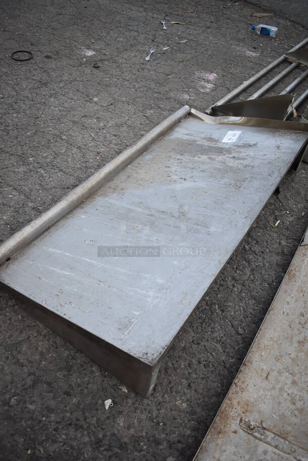 Metal Shelf w/ Wall Mount Brackets. 42x23x9 - Image 3 of 3