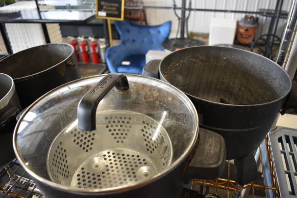 2 Metal Countertop Fryers w/ 1 Lid. 14x12x11. 2 Times Your Bid! - Image 2 of 3