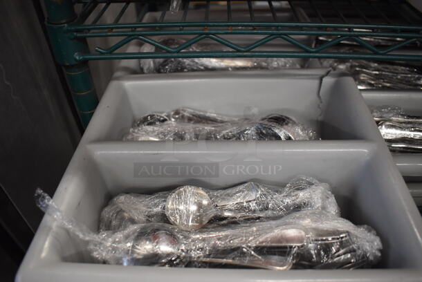 ALL ONE MONEY! Tier Lot of 6 Silverware Caddies of Various Silverware - Image 4 of 4