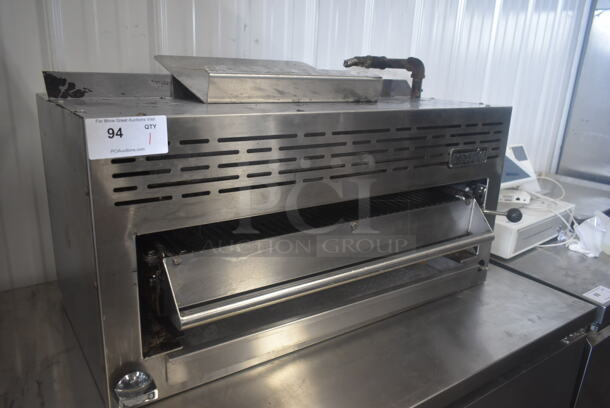 Imperial ISB-36 Stainless Steel Commercial Natural Gas Powered Cheese Melter. 40,000 BTU.  - Image 2 of 9