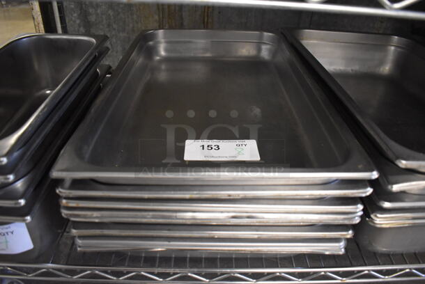 8 Stainless Steel Full Size Drop In Bins. 1/1x2. 8 Times Your Bid!
