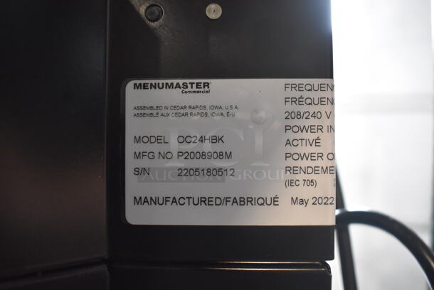 2022 Menumaster OC24HBK Commercial Stainless Steel Electric Countertop Microwave. 208/240V.  - Image 9 of 11